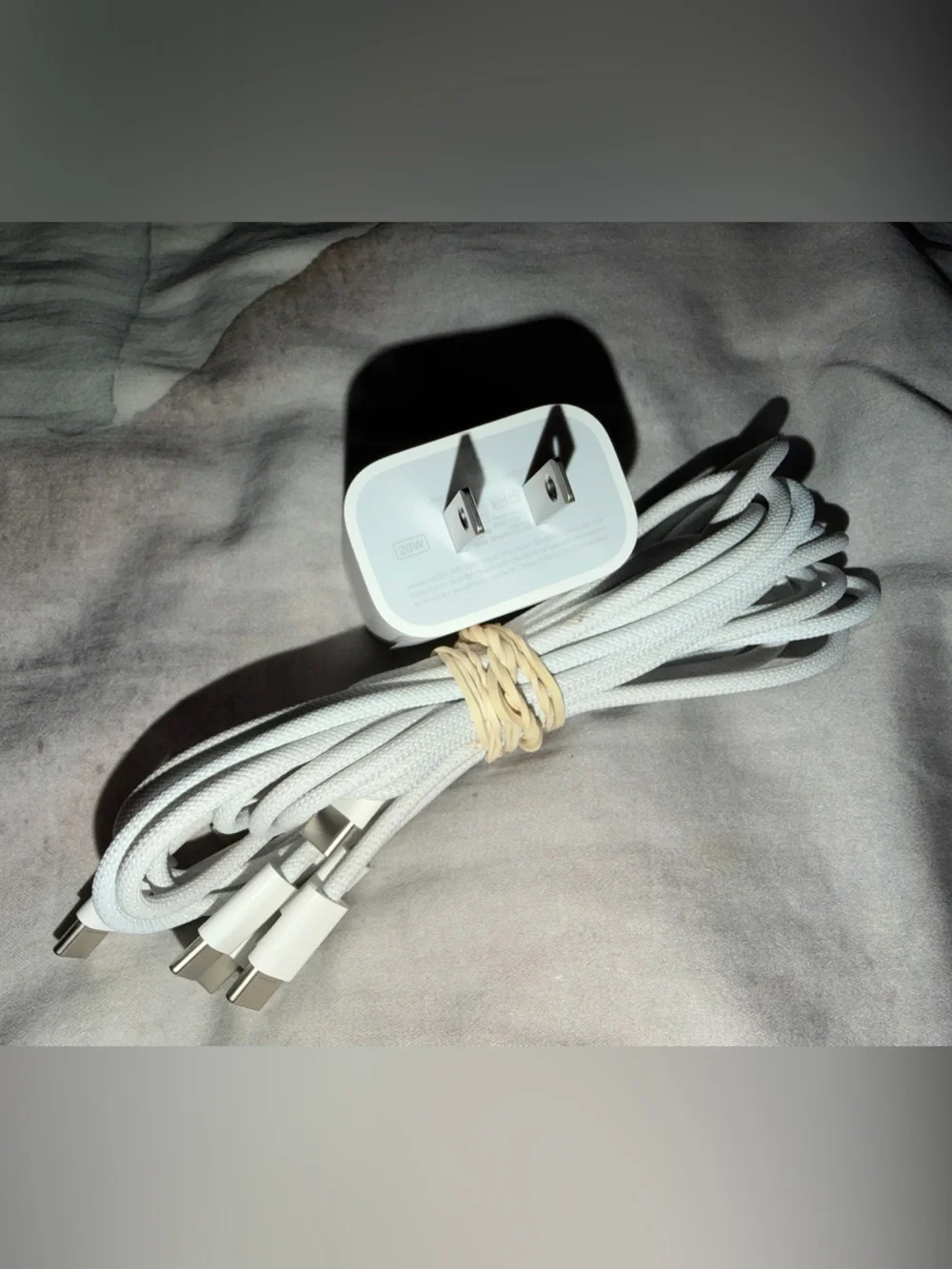 Apple Wall Charging Adapter & 4 Apple USB-C Cables